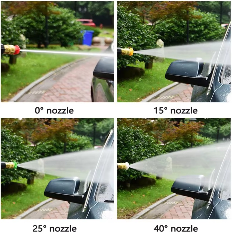 industrial car cleaning machine in use